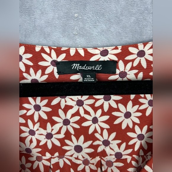 Madewell Clara Midi Dress Falling Daisies Flowy Fairy Dress Size XL - Picture 7 of 11